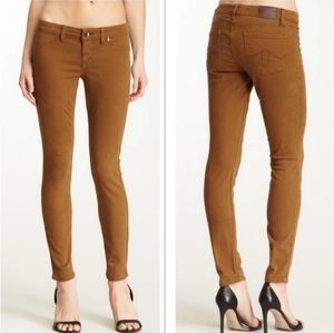 Level 99 Lily Skinny Straight Leg Jeans in Caramel